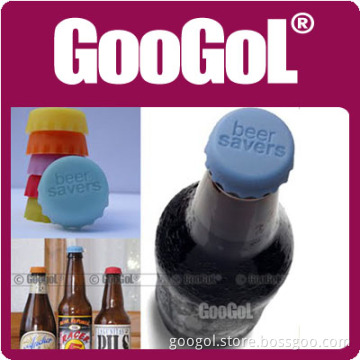 Set of 6 Beer Saver Reusable Silicone Bottle Caps